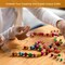50Pcs 12mm Silicone Lentil Beads, Rubber Abacus Focal Bead Loose Bulk Beads for DIY Keychain Pens Bracelets